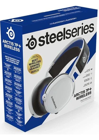 SteelSeries Arctis 7P+ Wireless Oyuncu Kulak Üstü Kulaklık Beyaz  (VİTRİN ÜRÜNÜ) - 3
