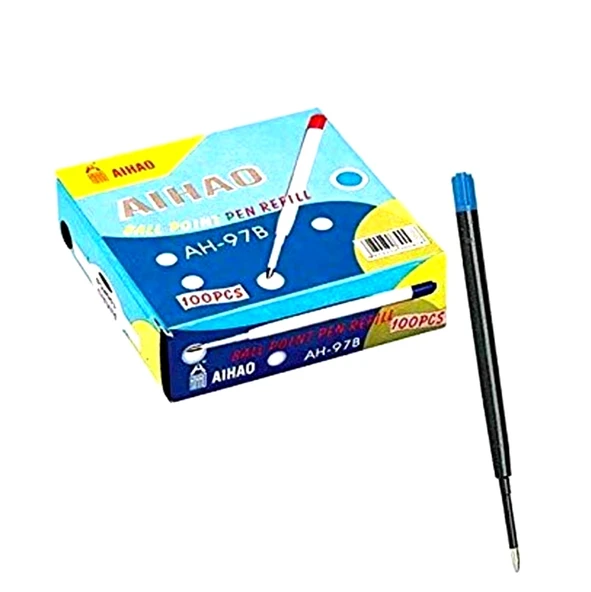 Aihao Tükenmez Kalem Yedeği 97-B Siyah 10 adet ürün görseli 1