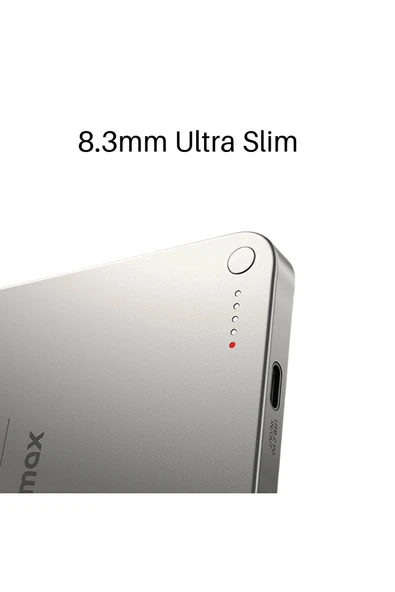 Momax Titanium Wireless Kablosuz Powerbank 5000mAh MagSafe Uyumlu - 5