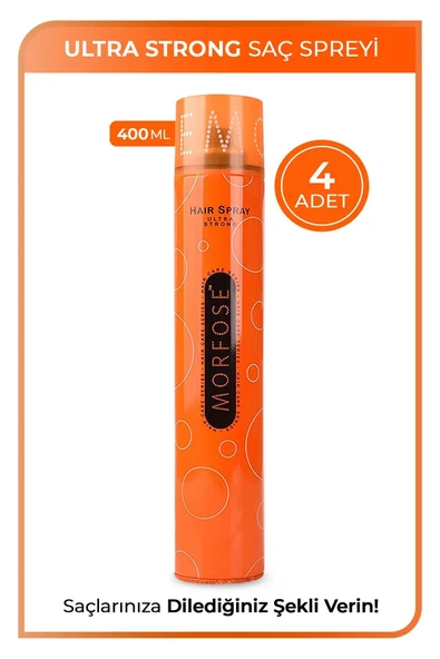 Morfose Ultra Strong Turuncu Sprey x4 Adet 400 ml