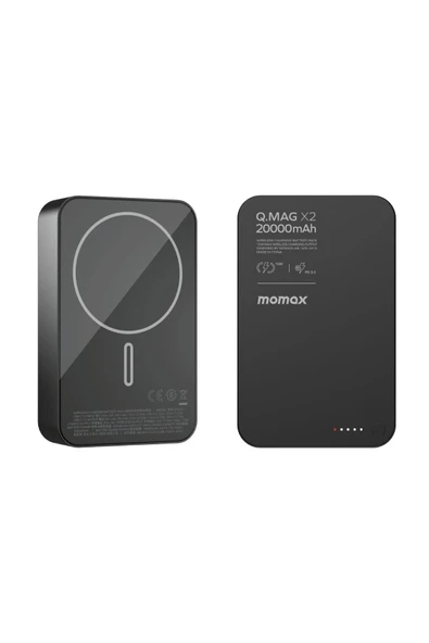 Momax Q.Mag X2 35W 20000mAh wireless battery pack (Black) MACBOOK ŞARJ ÖZELLİKLİ - 5