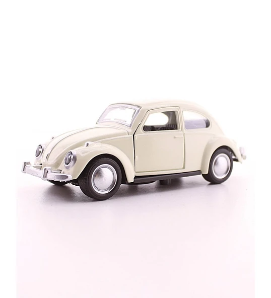 Nostaljik Vosvos Araba Metal Vosvos Araba Dıe Cast Büyük Boy 12cm Beyaz Nostalj Dekoratif Hediye - 2