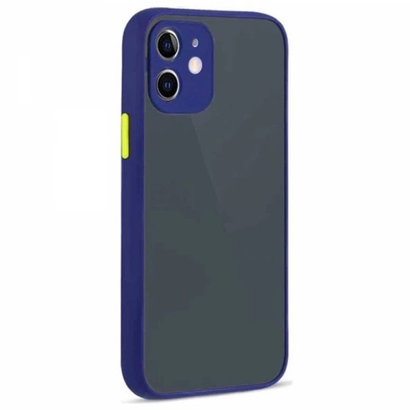 Apple iPhone 12 Uyumlu Montreal Kılıf Ve Nano Cam Ekran Koruyucu Set Lacivert - Resim 3