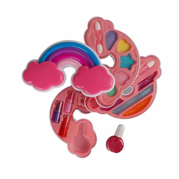 Nessiworld 2601 SUN-RST-PRP-Güzellik Set Makyaj Gökkuşağı Şekilli 3 Katmanlı - Sunman - 4