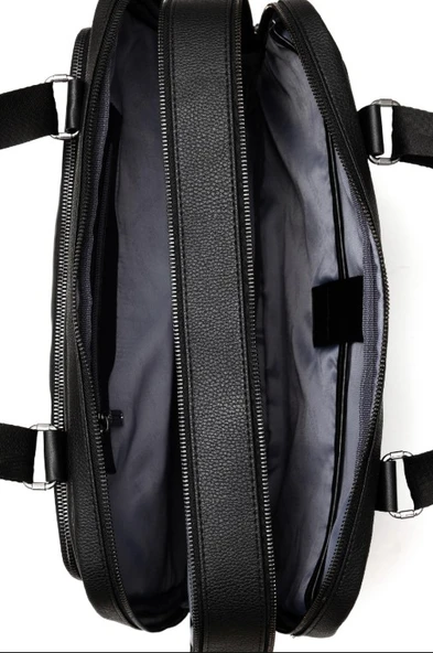 U.S. Polo Assn Çanta  EVR-PLEVR22485 15.6" Deri Notebook Taşıma çantası Siyah - 3