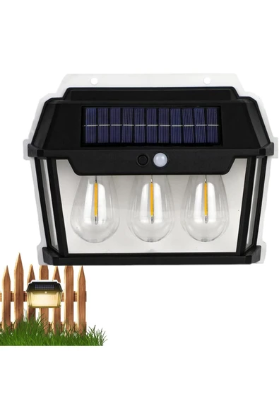 Solar Enerjili Duvar Aplik Bahçe Teras Aydınlatma Işığı