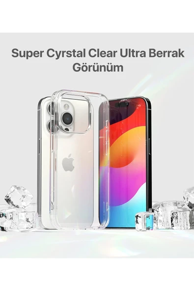 Apple iPhone 15 Kılıf 2.0MM Renksiz Şeffaf Yumuşak İnce Esnek Silikon Kapak Süper - 2