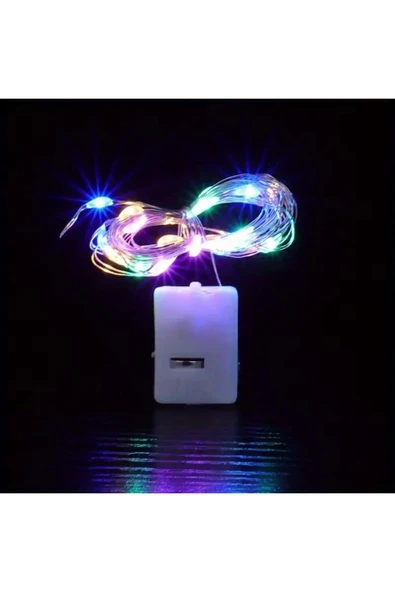 Kendinden Pilli Yeni Nesil Peri Led 2 Metre Dekor Süsleme Aydınlatma - 6