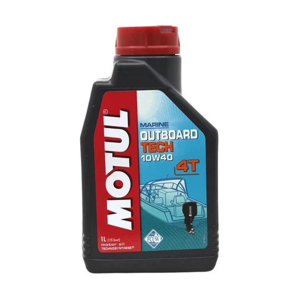 Motul Marine Outboard Tech 10W-40 4T 1 lt Tekne Motor Yağı ürün görseli