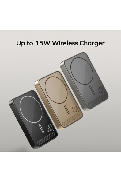 MOMAX IP117D Q.MAG X1 10000MAH MAGSAFE WİRELESS POWERBANK SİYAH - 5