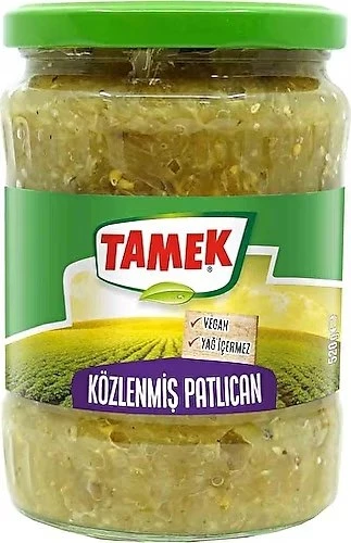 Tamek Közlenmiş Patlıcan 520 gr Cam Kavanoz x 2 Adet - 2