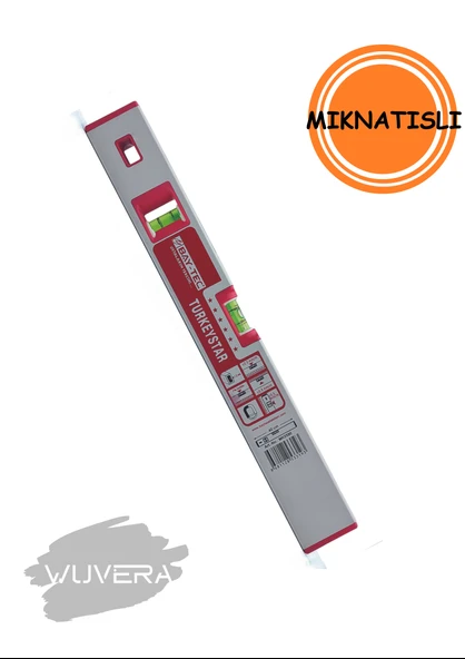 Wuvera 40 cm Mıknatıslı Su Terazisi – Manyetik Gövde ve Yüksek Hassasiyetli Ölçüm - Resim 3