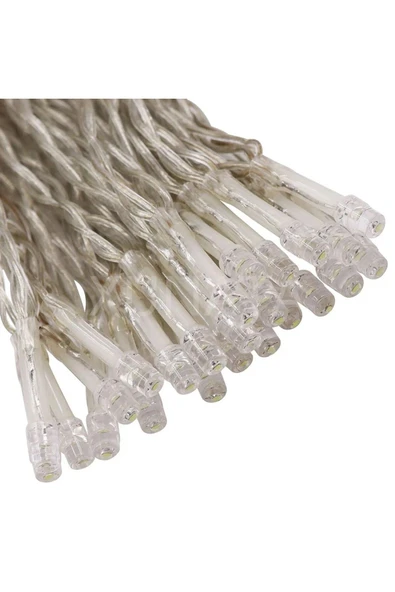 Silikon Şeffaf Kablolu Süs 2 Pilli Sarı Işık Dekoratif Süsleme Aydınlatma Led - 8