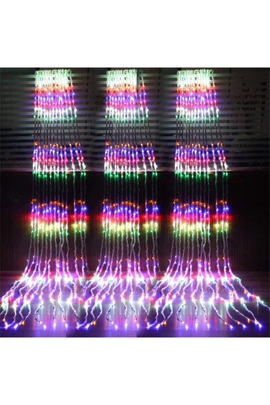 Akan Perde Led 3x2 Mt Rgb Dekor Bahçe Süs