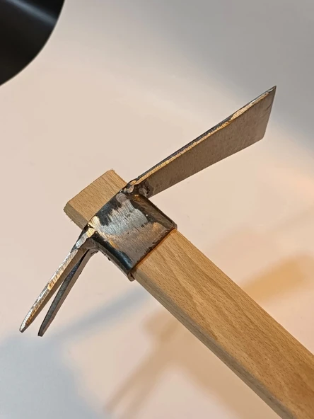 Sürmene Makas Çeliği Çatallı Kazma Bahçe Tarla Hobi 45cm - 7