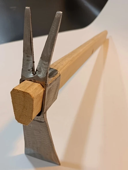 Sürmene Makas Çeliği Çatallı Kazma Bahçe Tarla Hobi 45cm - 8