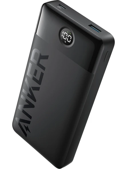 Anker 326 20000 Mah Taşınabilir Hızlı Şarj Cihazı - USB-C - 15W 2 Çıkışlı Powerbank - Siyah - A1367 (Anker Türkiye Garantili) - 2