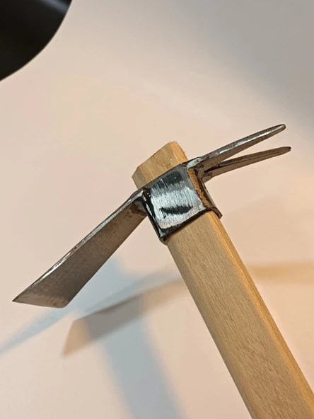 Sürmene Makas Çeliği Çatallı Kazma Bahçe Tarla Hobi 45cm - 6