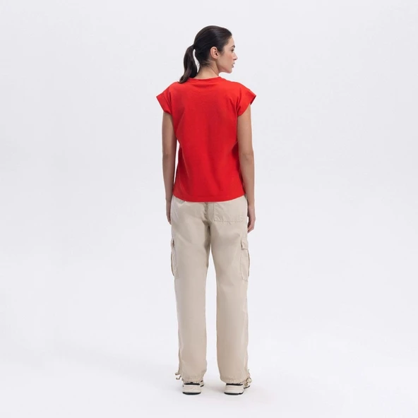 Ellesse Kadın Kırmızı Tişört - EF450-RD - 2