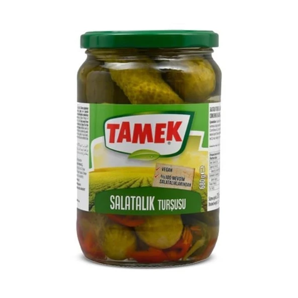 Tamek Salatalık Turşusu 680 gr Cam x 2 Adet - 2