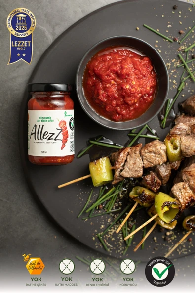 Allezz Közlenmiş Acı Biber Sosu - Normal Acı (Mild) - 2