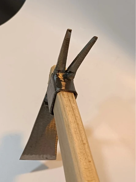 Sürmene Makas Çeliği Çatallı Kazma Bahçe Tarla Hobi 45cm - 5