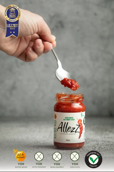 Allezz Közlenmiş Acı Biber Sosu - Normal Acı (Mild) - 3