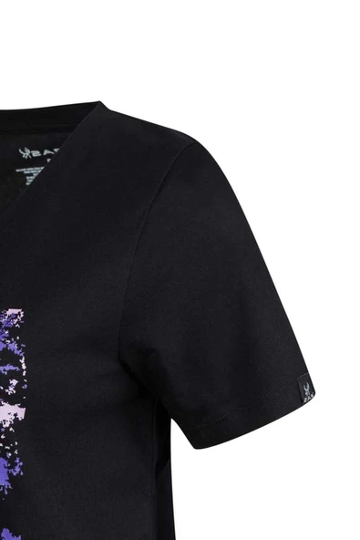 2AS ALONE BASKILI V YAKA KADIN T-SHİRT 405 - 3