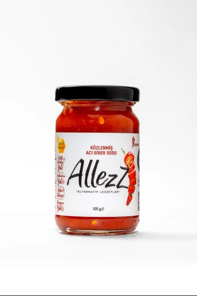 Allezz Közlenmiş Acı Biber Sosu - Çok Acı (Hot) - 5