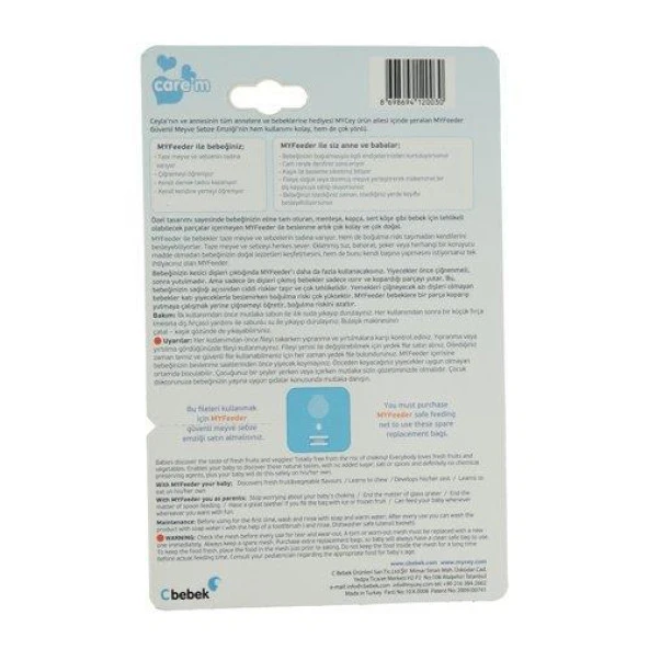 Mycey Meyve Sebze Emziği Yedek File Seti - 4