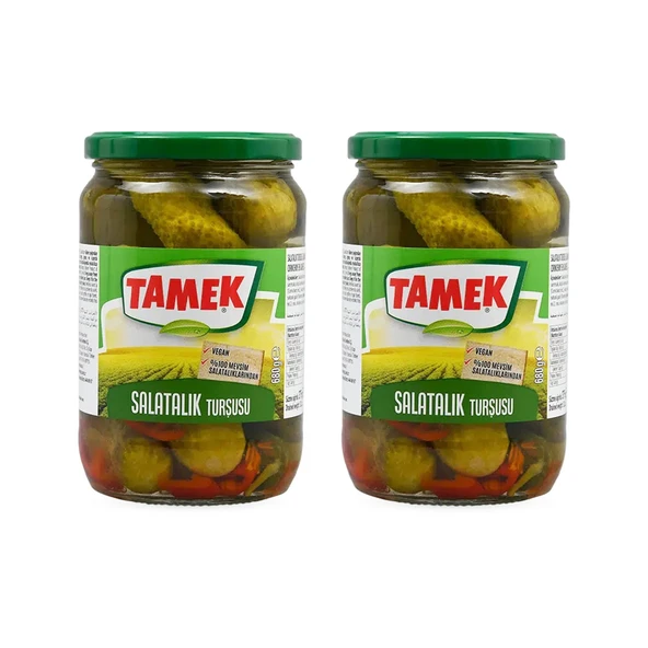 Tamek Salatalık Turşusu 680 gr Cam x 2 Adet