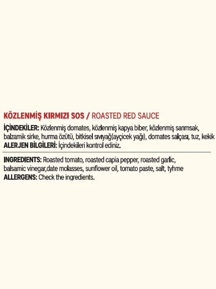 Allezz Közlenmiş Kırmızı Sos - 4