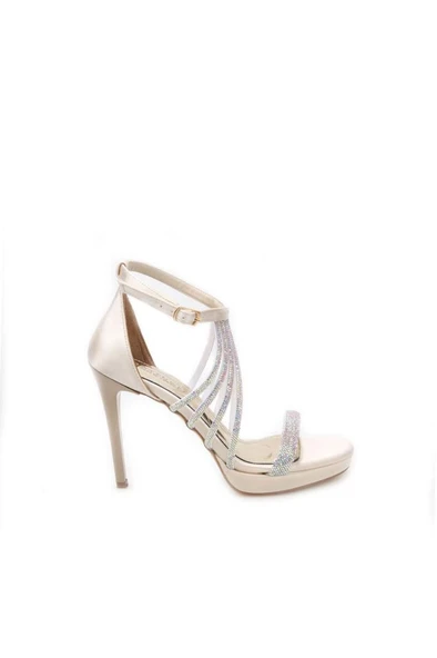 Papuçcity Ony 03243 11 Cm Kadın Platform Abiye Ayakkabı - 4