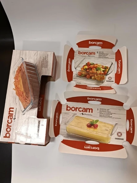 Borcam Kek Kalıbı 3 Lü Set Mini Fırın Tepsisi Baton, Kare, Dikdörtgen ( 59854+59864+59894) - 6