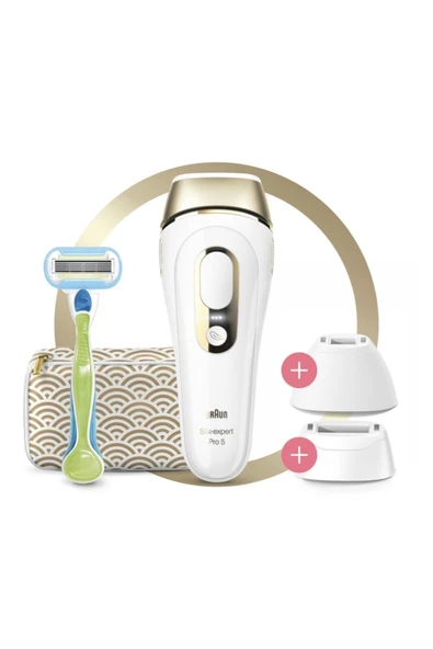 Braun Silk Expert PL5237 Yeni Nesil IPL 400.000 Atımlı 2 Başlıklı Tüy Alma Cihazı