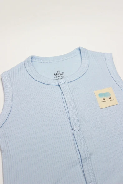 Bistyle Modal Flying Balloons Bebek Yelek Bs18110 Mavi - Resim 3