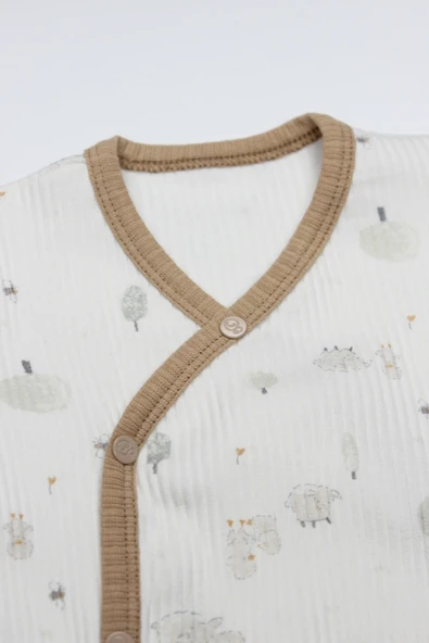 Bistyle Always Dream Yarım Kol Badi 17115 Ekru Bej - Resim 8