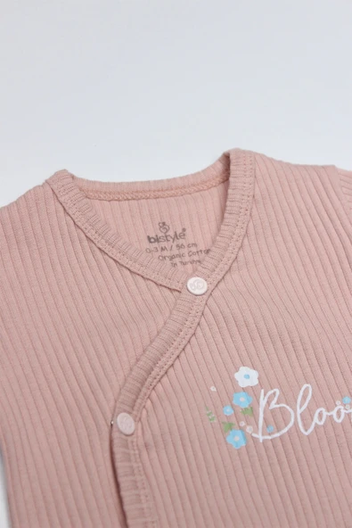 Bistyle Bloom Rose 2'li Yarım Kol Badi 17119 Ekru Gül Kurusu - 7