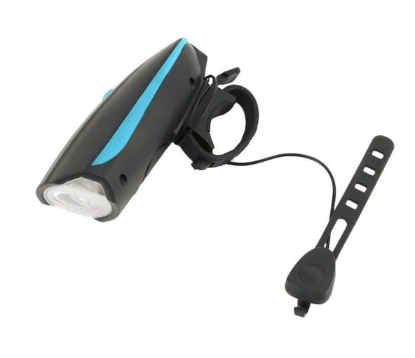 XBYC 6163 BİSKLET USB IŞIKLI KORNA SİYAH MAVİ - 2