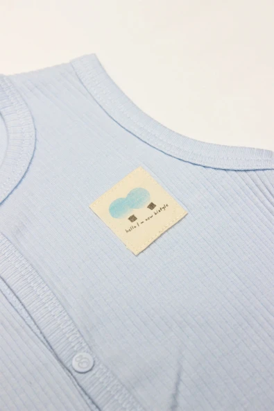 Bistyle Modal Flying Balloons Bebek Yelek Bs18110 Mavi - Resim 2