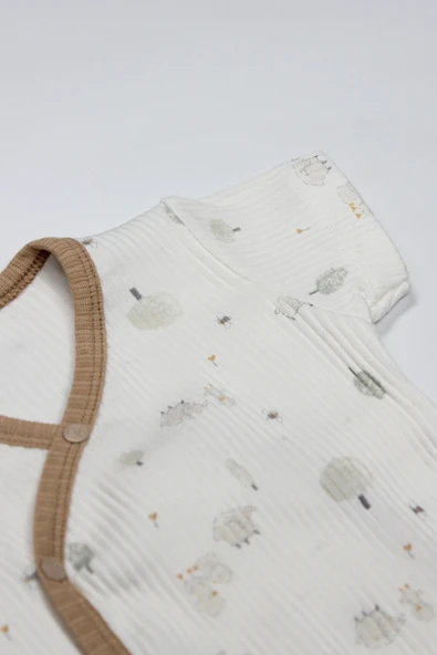 Bistyle Always Dream Yarım Kol Badi 17115 Ekru Bej - Resim 9