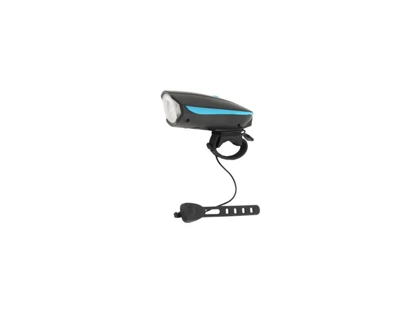 XBYC 6163 BİSKLET USB IŞIKLI KORNA SİYAH MAVİ