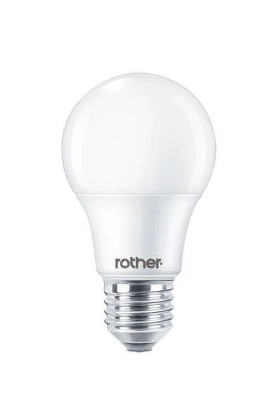 RTL01123 Rother A60 LED Ampul 9W E27 810 Lümen 3000K Sarı Işık - Enerji Tasarruflu Ampul - 2