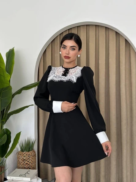 Parma Uzun Kollu Mini Boy Elbise