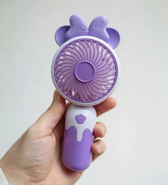Cartoon USB Şarjlı El Fanı I Mini Taşınabilir Fan I Yaz Serinleticisi I Vantilatör I Taşınabilir Fan - 2