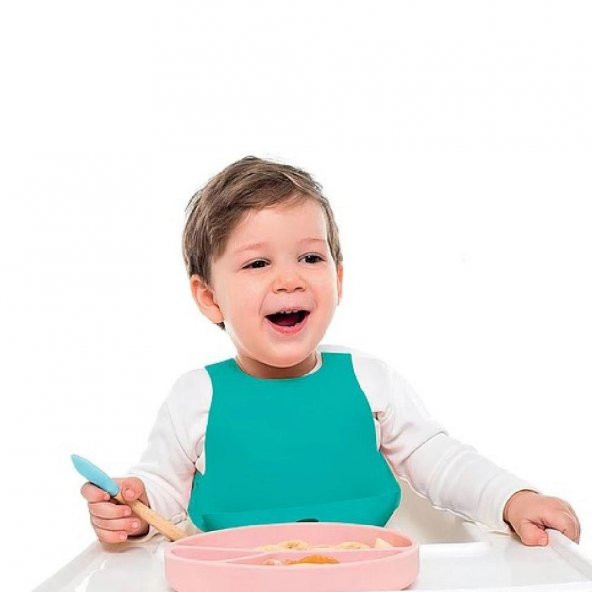 OiOi Silikon Mama Önlüğü Yeşil - 6