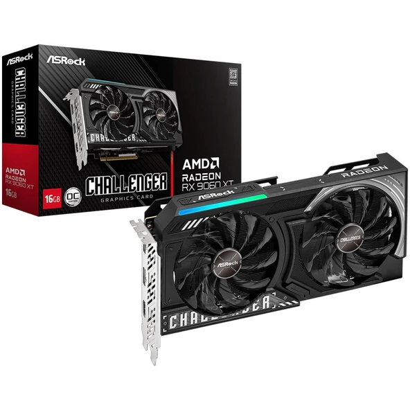 ASROCK Challenger AMD Radeon RX 9060 XT OC 16GB GDDR6 128 Bit Ekran Kartı