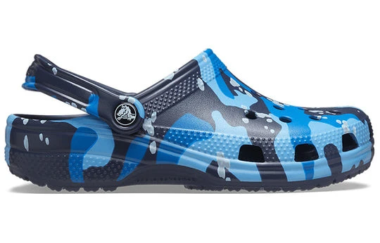 Crocs Classic Printed Camo Clog Erkek Mavi Terlik