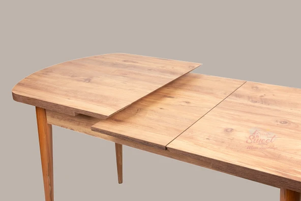 Kelebek Gizli Kaşıklıklı Açılır Mdf Masa Mutfak,Salon,Yemek Odası Masası - 3