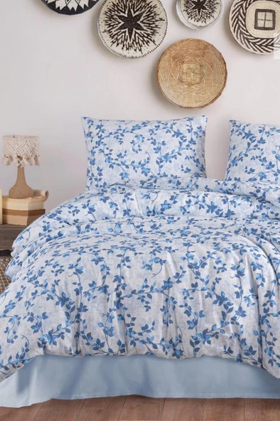 Harçana Çift Kişilik Nevresim Takımı İndigo ürün görseli